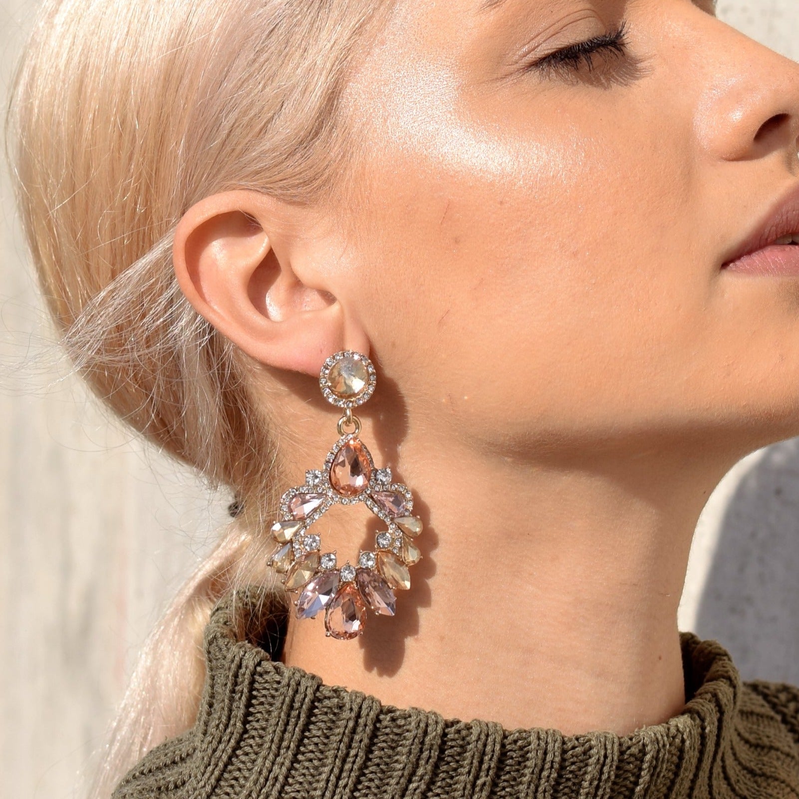 Earrings PINK IMI