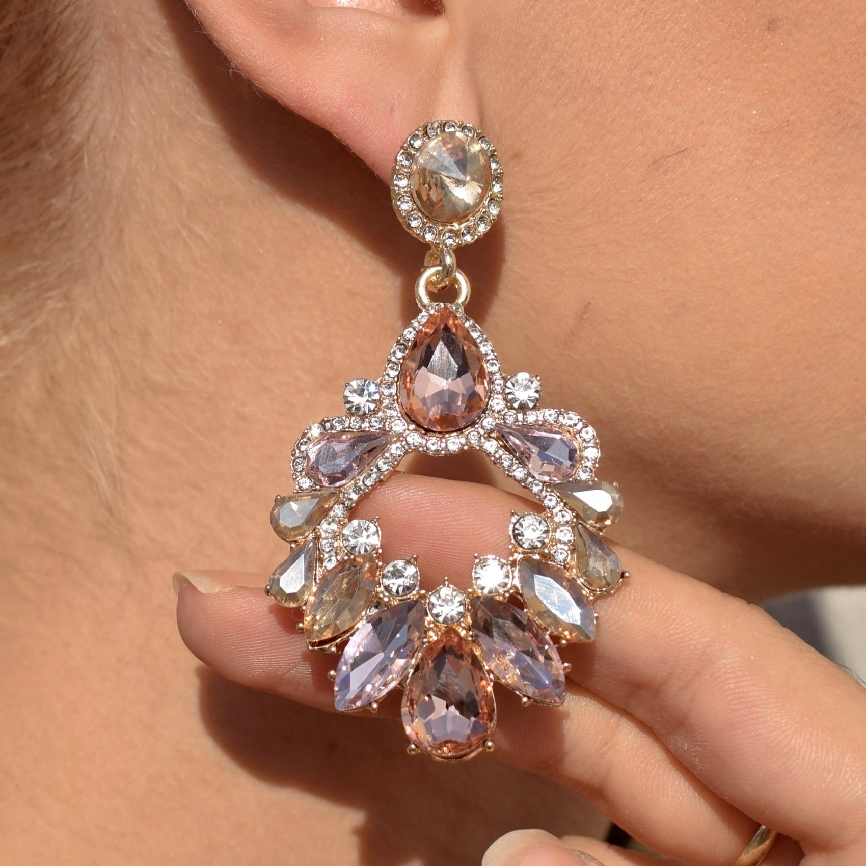 Earrings PINK IMI