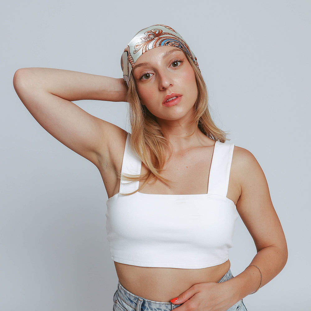 Satin scarf FRIDA