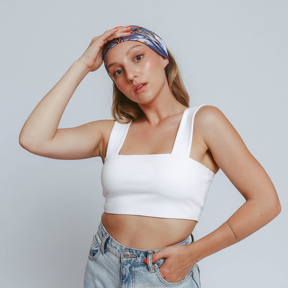 Satin scarf LIVIA
