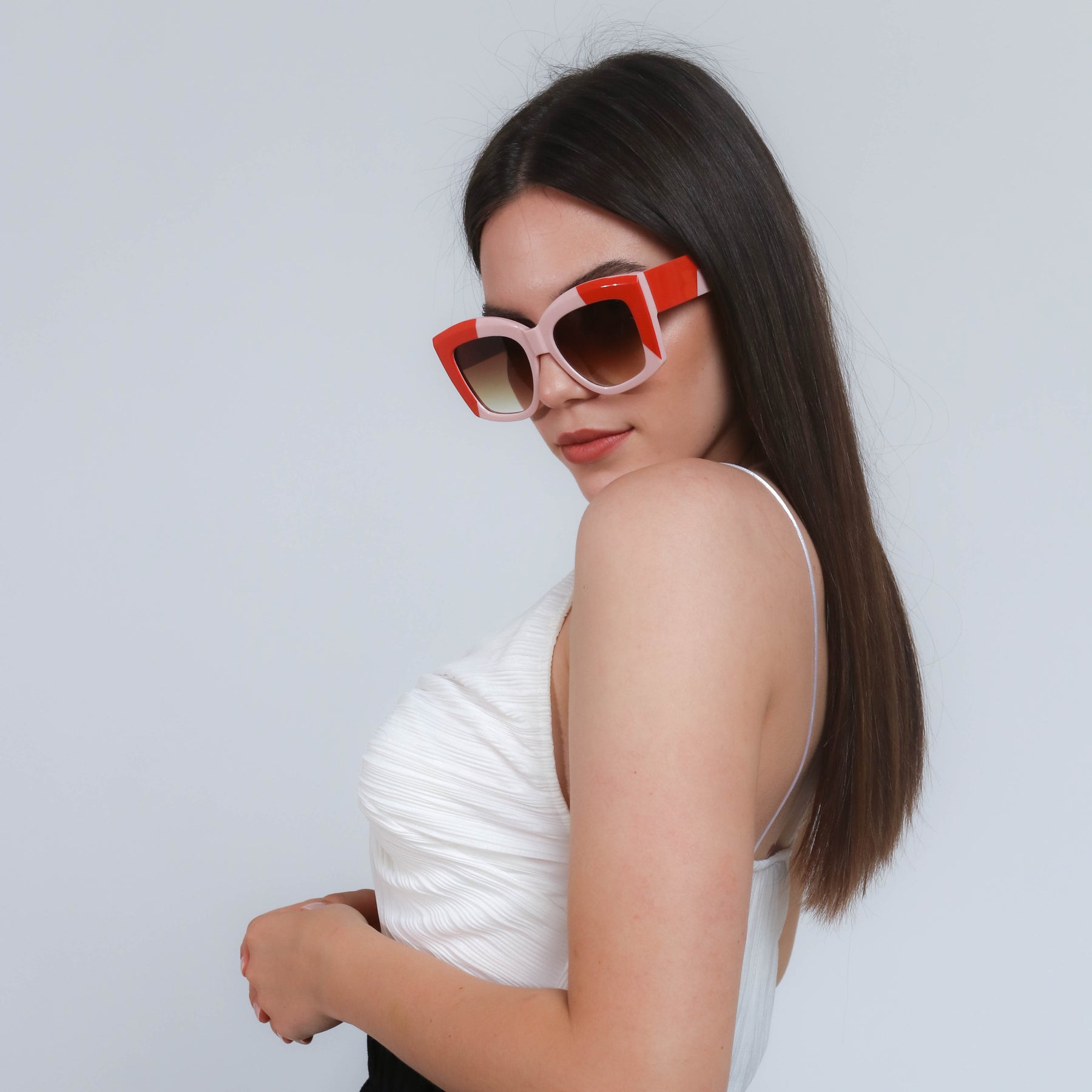 Sunglasses MAE PINK-RED