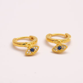 Earrings GOLD HOOP EYES