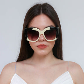 Sunglasses MAE BEIGE-BLACK