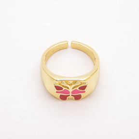 Ring RED BUTTERFLY